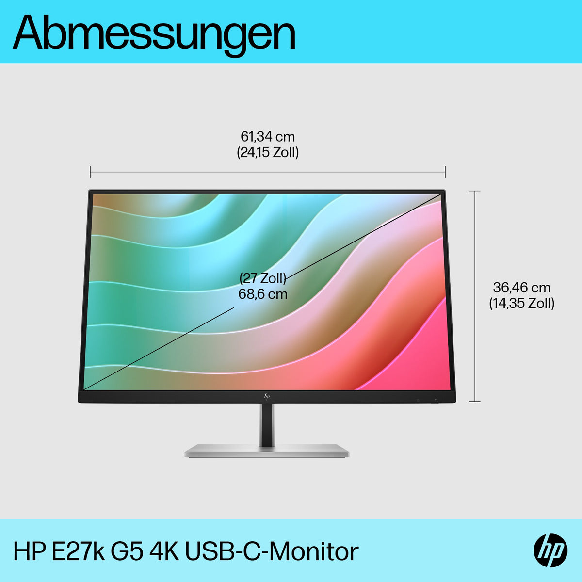 HP E27k G5      27"    4k    USB-C/HDMI/DP