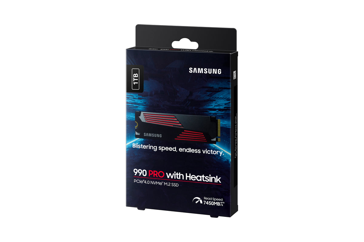 SSD    1TB Samsung  M.2  PCI-E   NVMe Gen4 990 PRO Heatsink retail