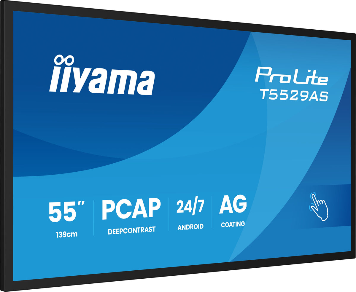 IIYAMA 139.0cm(55") T5529AS-B1AG 16:9 M-Touch 2xHDMI+UBS-C (Speditionsversand)