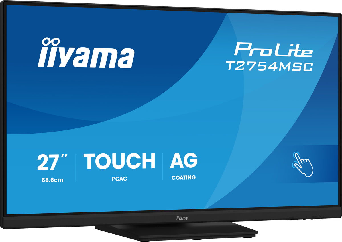 IIYAMA 68.6cm (27")   T2754MSC-B2AG 16:9  M-Touch VGA+HDMI