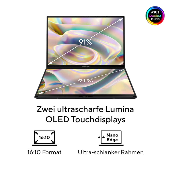 ASUS Zenbook Duo 14"      U9-285H 32 1TB     UX8406CA-QL331W W11H