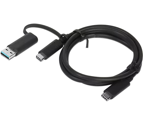Lenovo USB-C Hybrid Kabel mit USB-A Adapter