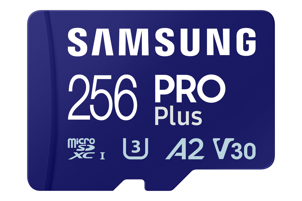 SD MicroSD Card 256GB Samsung SDXC PRO Plus (2023) Reader retail
