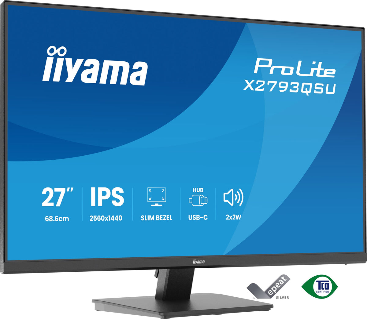 IIYAMA 68.6cm (27")   X2793QSU-B1 16:9 HDMI+DP+2xUSB IPS