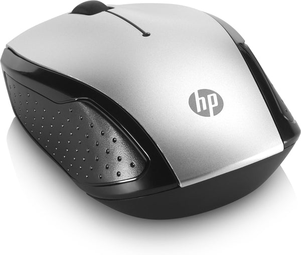 HP Maus 200 Kabellos USB-A 3-Tasten Silber/Schwarz