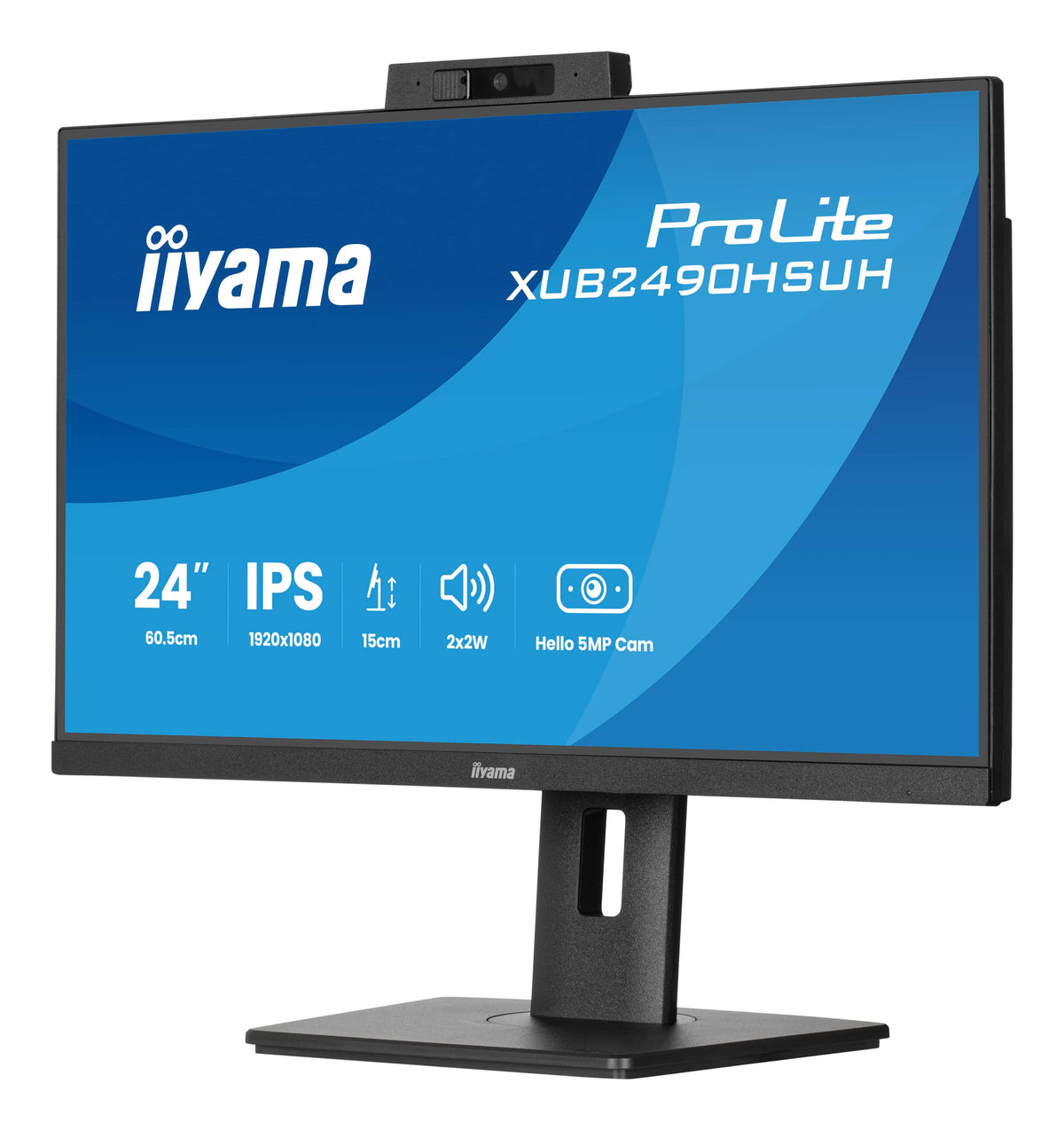 IIYAMA 60.5cm (23,8") XUB2490HSUH-B2 16:9  HDMI+DP WebCam