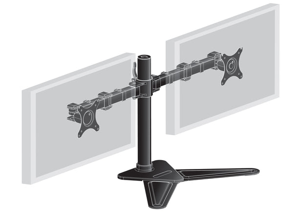 IIYAMA Desk Mount DS1002D-B1 Dual with Stand 10"-30" VESA