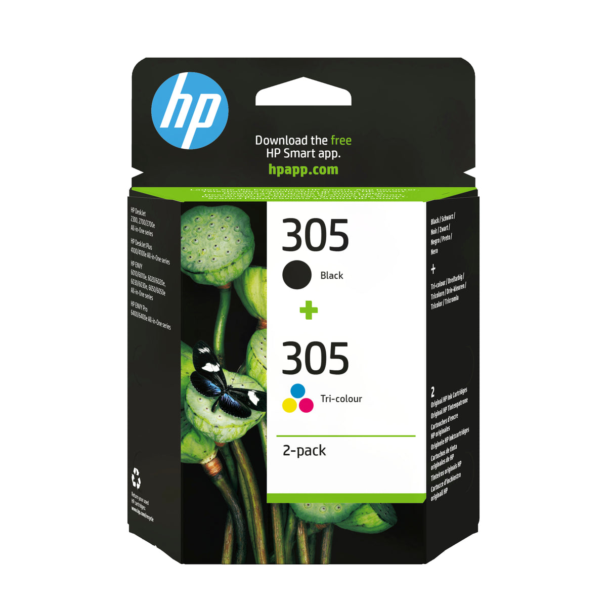 HP 305      Schwarz+Dreifarbig  Tintenpatrone