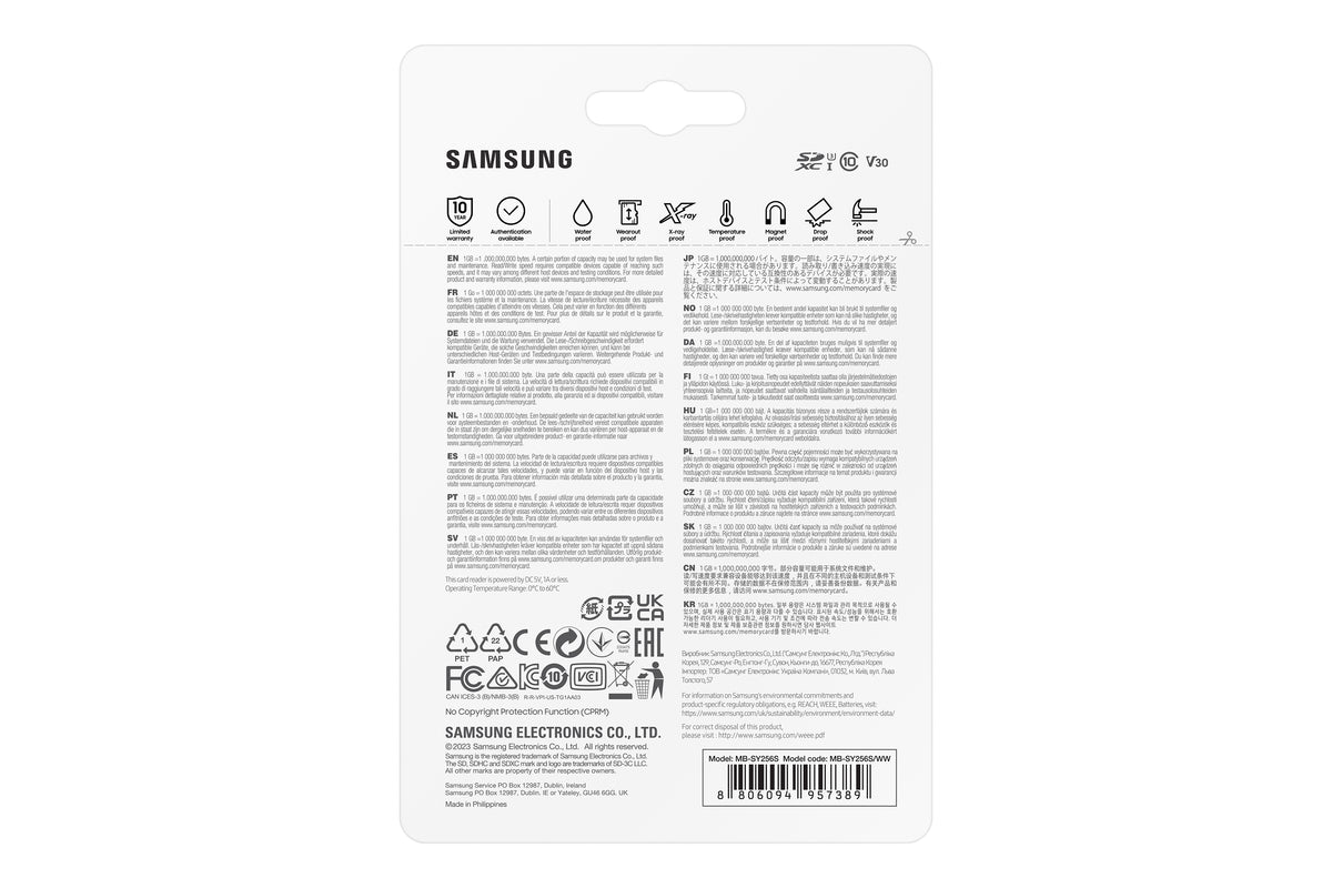 SD Card 256GB Samsung SDXC PRO Ultimate   (CL10) retail