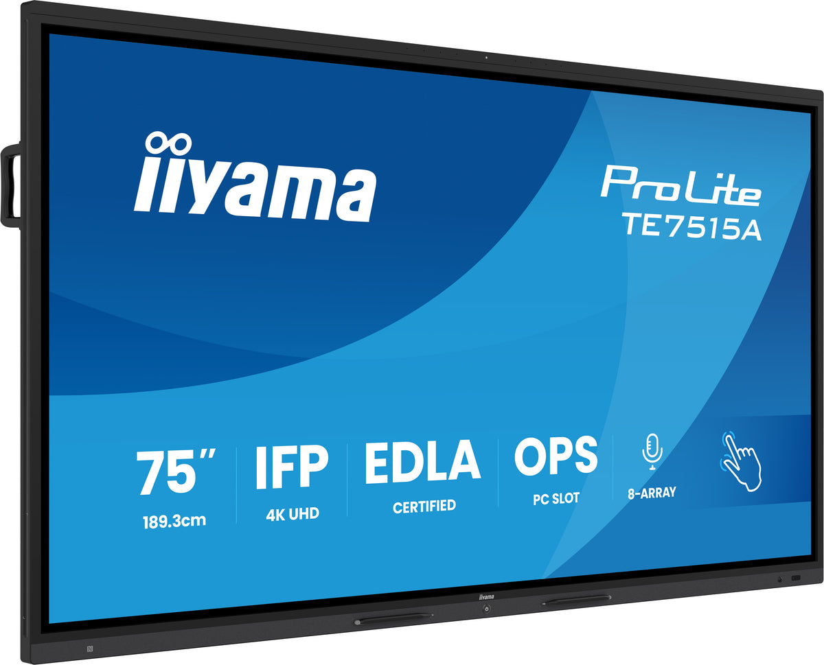 IIYAMA 189.3cm(75") TE7515A-B1AG 16:9 M-Touch 2xHDMI+2xUSB-C (Speditionsversand)