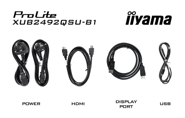 IIYAMA 60,5cm (23,8") XUB2492QSU-B1 16:9 HDMI+DP+USB Lift retail