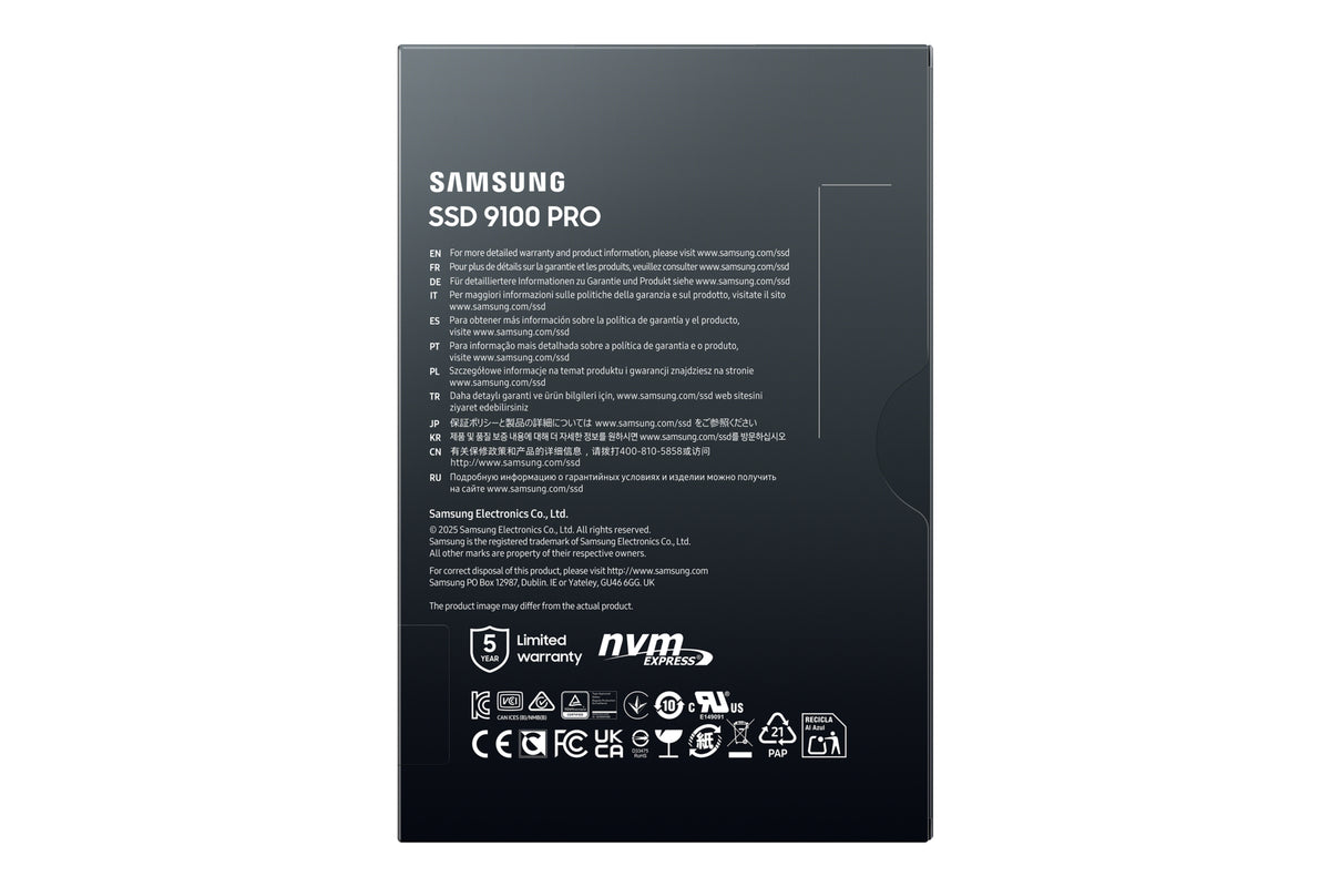 SSD    1TB Samsung  M.2  PCI-E   NVMe Gen5 9100 PRO Basic retail