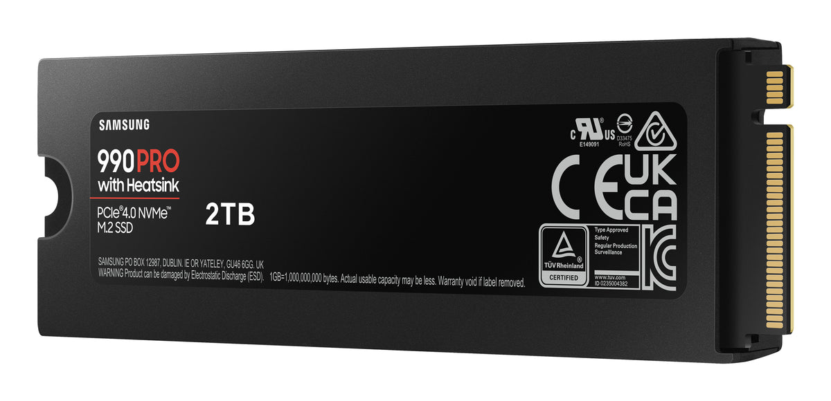 SSD    2TB Samsung  M.2  PCI-E   NVMe Gen4 990 PRO Heatsink retail