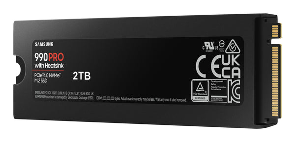 SSD    2TB Samsung  M.2  PCI-E   NVMe Gen4 990 PRO Heatsink retail