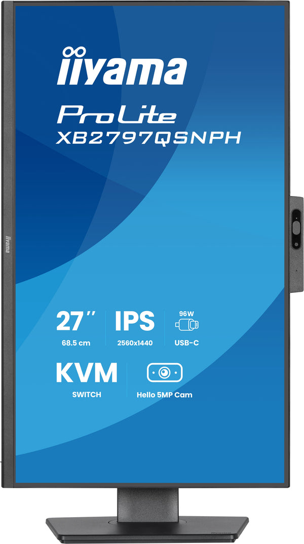IIYAMA 68.6cm (27")   XB2797QSNPH-B1 16:9 HDMI+DP+2xUSB-C