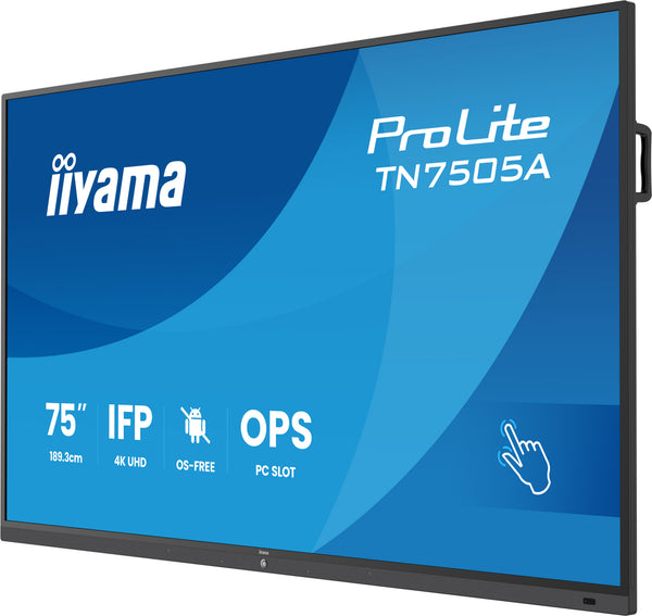 IIYAMA 189.3cm(75") TN7505A-B1AG Multi-Touch 2xHDMI+DP+USB-C (Speditionsversand)